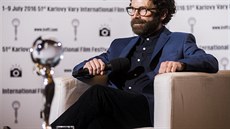 Charlie Kaufman pi natáení poadu Na plovárn (7. ervence 2016)