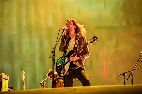 Kevin Parker z australsk skupiny Tame Impala (Colours of Ostrava, 14. ervence...