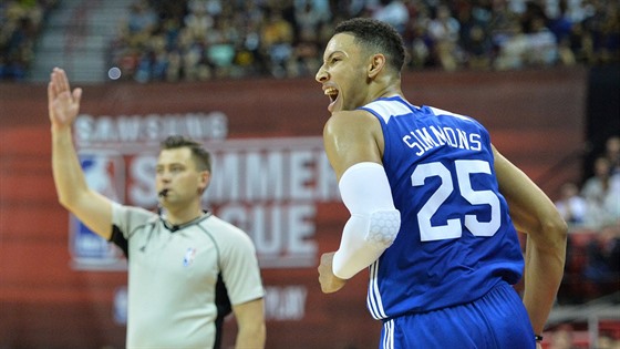 Summer League NBA: Ben Simmons v dresu Philadelpie.