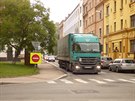 V Náchod byly vidt asto ruské kamiony v ulicích, kam smí jen osobní doprava,...