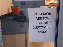 Restaurace ve svých prostorách lovení Pokémon umouje jen platícím zákazníkm.