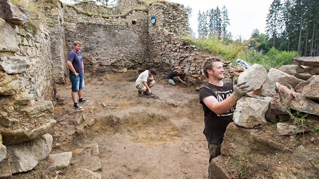 Archeologick przkum na hrad Poen