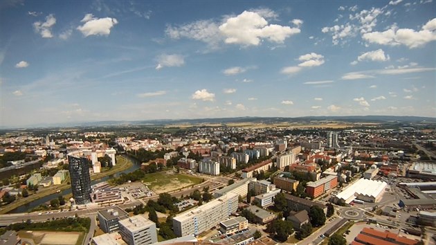 Pohled z komna olomouck teplrny. Snmek z videa pro iDNES.cz.