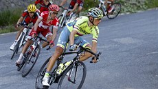 Roman Kreuziger bhem osmé etapy Tour de France. Za ním Joaquim Rodríguez,...