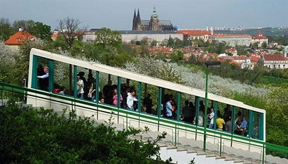 Na praský Petín od roku 1891 jezdí nejstarí pozemní lanovka v esku.