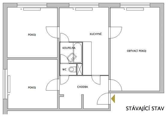 Pdorys - stvajc stav