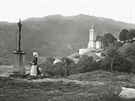 Pohled na Valtíov nedaleko Ústí nad Labem. Kolem roku 1905. Autorem snímku je...