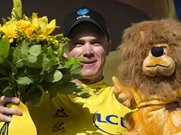 U po 41. si Chris Froome oblkl lut trikot pro vedoucho mue Tour de France.