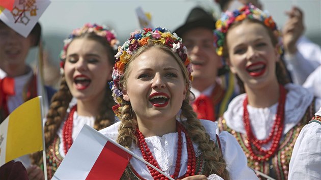 ekn na papee Frantika na letiti nedaleko Krakova (27. ervence 2016)