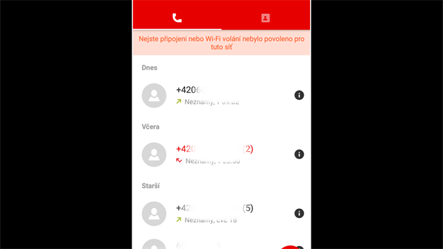 Aplikace Wi-Fi voln opertora Vodafone