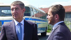 Lídr krajské kandidátky Jan Řehounek (vpravo) s lídrem celorepublikovým. Lídr krajské kandidátky Jan Řehounek (vpravo) s lídrem celorepublikovým.