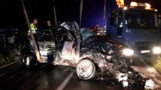 Řidička nehodu nepřežila. Řidička nehodu nepřežila.