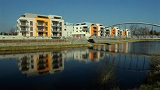 Většina bytů v lokalitě Luční jez v Budějovicích má výhled na Vltavu. Většina bytů v lokalitě Luční jez v Budějovicích má výhled na Vltavu.