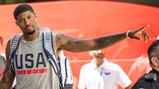 Paul George po tréninku americké reprezentace