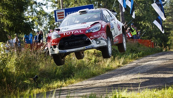 Kris Meeke pi Finské rallye