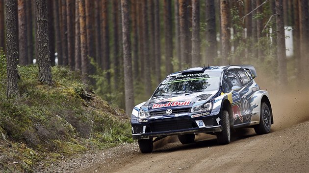 Sebastien Ogier pi Finsk rallye