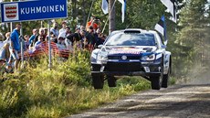 Sebastien Ogier pi Finské rallye