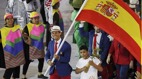 panlsk tenista Rafael Nadal pivedl svou zemi na olympijskou scnu do Ria.
