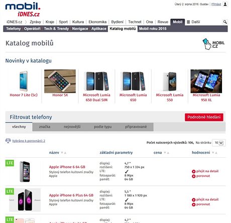 Nový katalog mobil