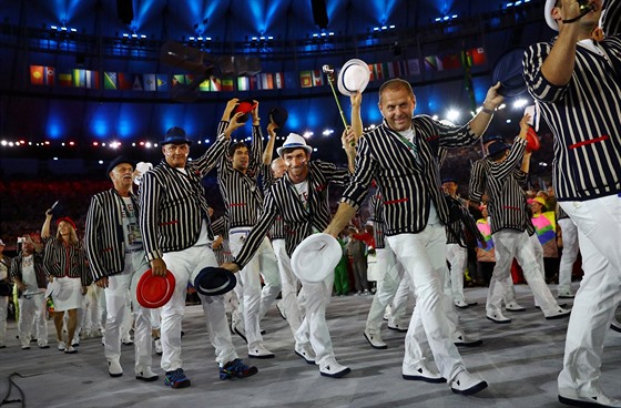 eská republika na zahajovacím ceremoniálu olympiády (Rio de Janeiro, 5. srpna...