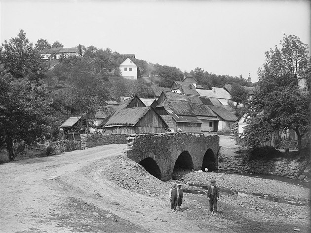 Stíbrná Skalice pravdpodobn v roce 1909 