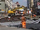 Rozkopan Ndran ulice v Ostrav.