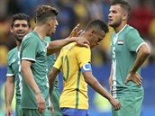 Brazilsk fotbalov tonk Neymar opout hit po bezbrankov remze s...