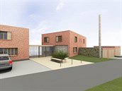 Vizualizace přestavby dvou baťovských domků na zlínské Letné Vizualizace přestavby dvou baťovských domků na zlínské Letné