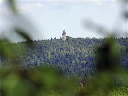 Toto je dominanta hradu Rotejn. Z oken ve je pitom vhled a na st Alp.