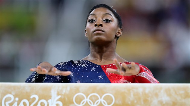 Devatenctilet Amerianka Simone Bilesov - hvzda mezi sportovnmi gymnastkami.