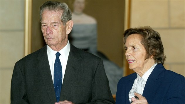 Posledn rumunsk krl Michael a jeho ena Anna v roce 2004.