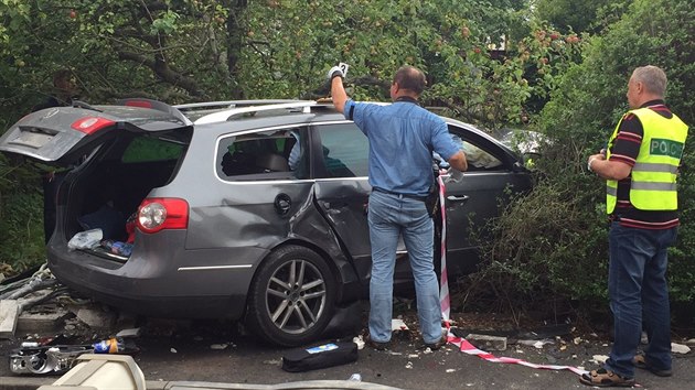 Tragick nehoda VW Pasat a kody Octavia v Beneov. (3.srpna 2016)