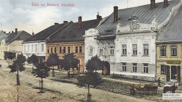 Hotel Veli byl jednm z nejhonosnjch dom ve mst. Patil hotelirovi  a starostovi Otokaru Veliovi.