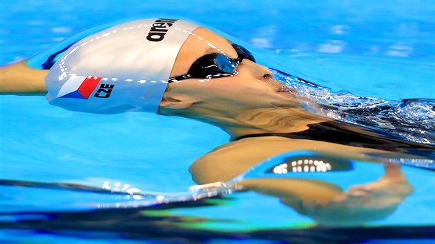 esk plavkyn v olympijsk rozplavb na 100 metru na znak. Skonila sedmnct, postup do semifinle j unikl o 19 setin sekundy. (7. srpna 2016)