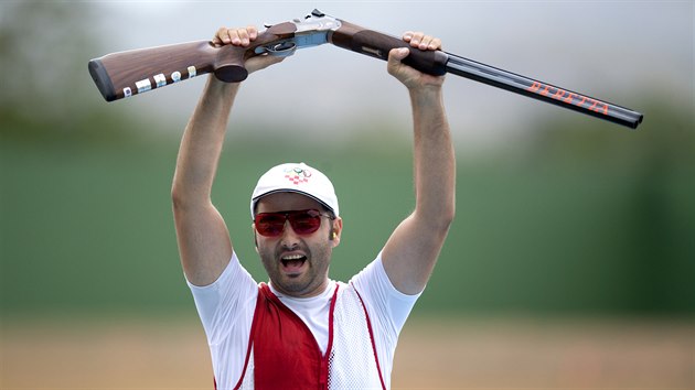 Olympijsk zlato zskal stelec Josip Glasnovi z Chorvatska. (8. srpna 2016)