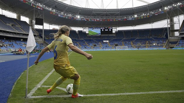 vdsk fotbalistka Magdalena Erikssonov zahrv roh.