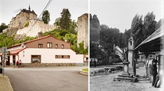 Městys Český Šternberk od té doby zažil rozmanitý vývoj, socha světce se... Městys Český Šternberk od té doby zažil rozmanitý vývoj, socha světce se...