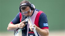 eský stelec David Kostelecký pi olympijské kvalifikaci v Riu. (8. srpna 2016)