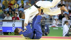 Český judista Jaromír Ježek (v modrém) při olympijském zápasu s Magdielem... Český judista Jaromír Ježek (v modrém) při olympijském zápasu s Magdielem...