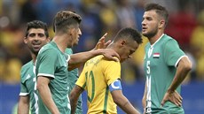 Brazilský fotbalový útoník Neymar opoutí hit po bezbrankové remíze s...