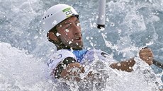 Kanoista Vítězslav Gebas vybojoval ve finále olympijského závodu ve vodním... Kanoista Vítězslav Gebas vybojoval ve finále olympijského závodu ve vodním...