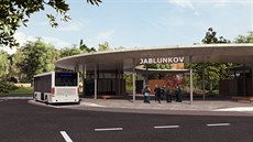 Vizualizace nové podoby autobusového nádraží v Jablunkově. Vizualizace nové podoby autobusového nádraží v Jablunkově.