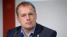 David Trunda na tiskové konferenci fotbalové Slavie David Trunda na tiskové konferenci fotbalové Slavie