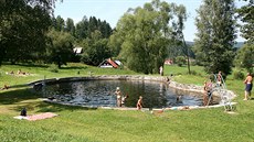 Přírodní koupaliště u kempu v Anníně na Šumavě. Přírodní koupaliště u kempu v Anníně na Šumavě.