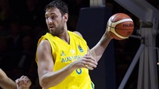 Andrew Bogut v dresu australské reprezentace Andrew Bogut v dresu australské reprezentace
