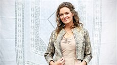 Designérka Zuzana Osako předvedla oblečení inspirované folklorem. Designérka Zuzana Osako předvedla oblečení inspirované folklorem.