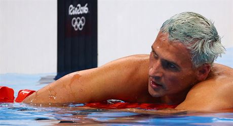 Ryan Lochte v olympijském bazénu v Riu