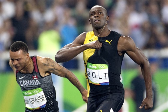 U JE TO JASNÉ. Usain Bolt si bí pro dalí olympijské zlato, Andre De Grasse...