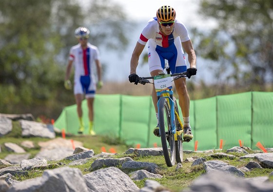 Cyklista Jaroslav Kulhavý pi tréninku horských kol v Riu. (18. srpna 2016)