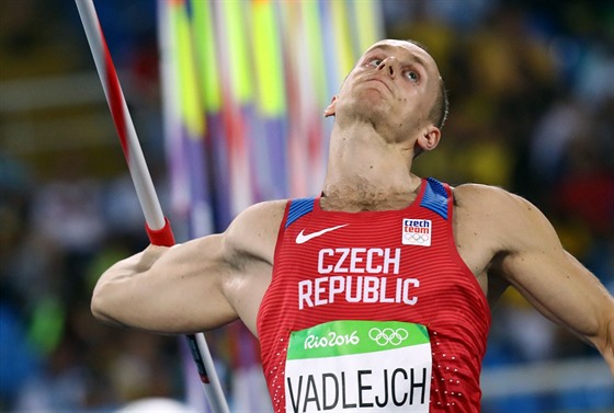 Jakub Vadlejch bhem kvalifikace na olympijských hrách v Riu.